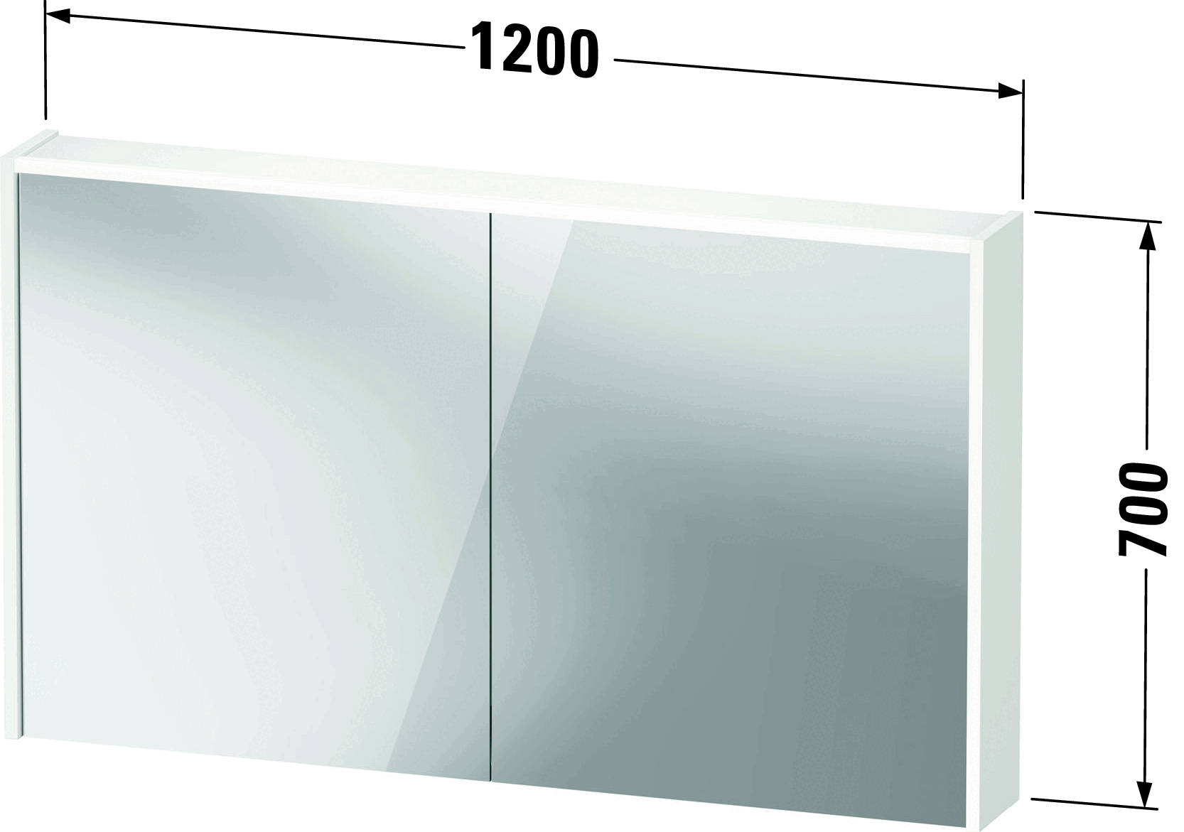 D-Code Зеркальный шкаф 24