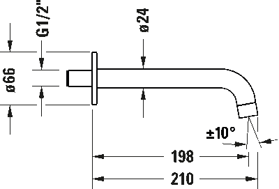 Duravit №1 Излив для ванны 8