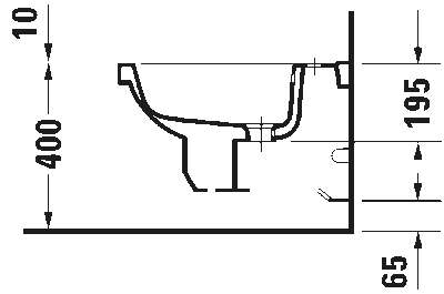1930 Биде подвесное с переливом 4