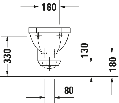 1930 Биде подвесное с переливом 5