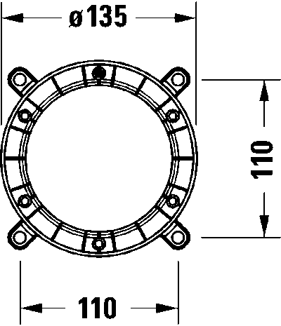 Встройка смесители Базовый комплект напольного однорычажного смесителя для ванны 6