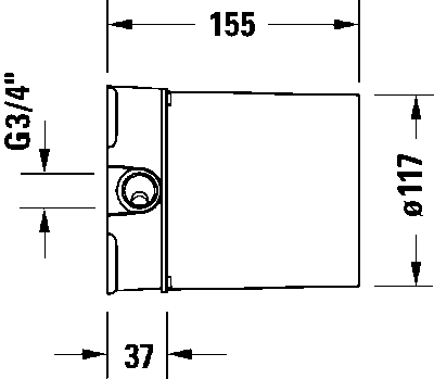 Встройка смесители Базовый комплект напольного однорычажного смесителя для ванны 6