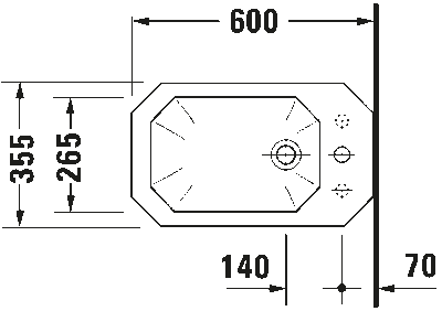 1930 Биде напольное с переливом 3