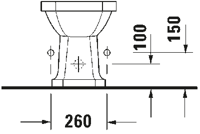 1930 Биде напольное с переливом 5