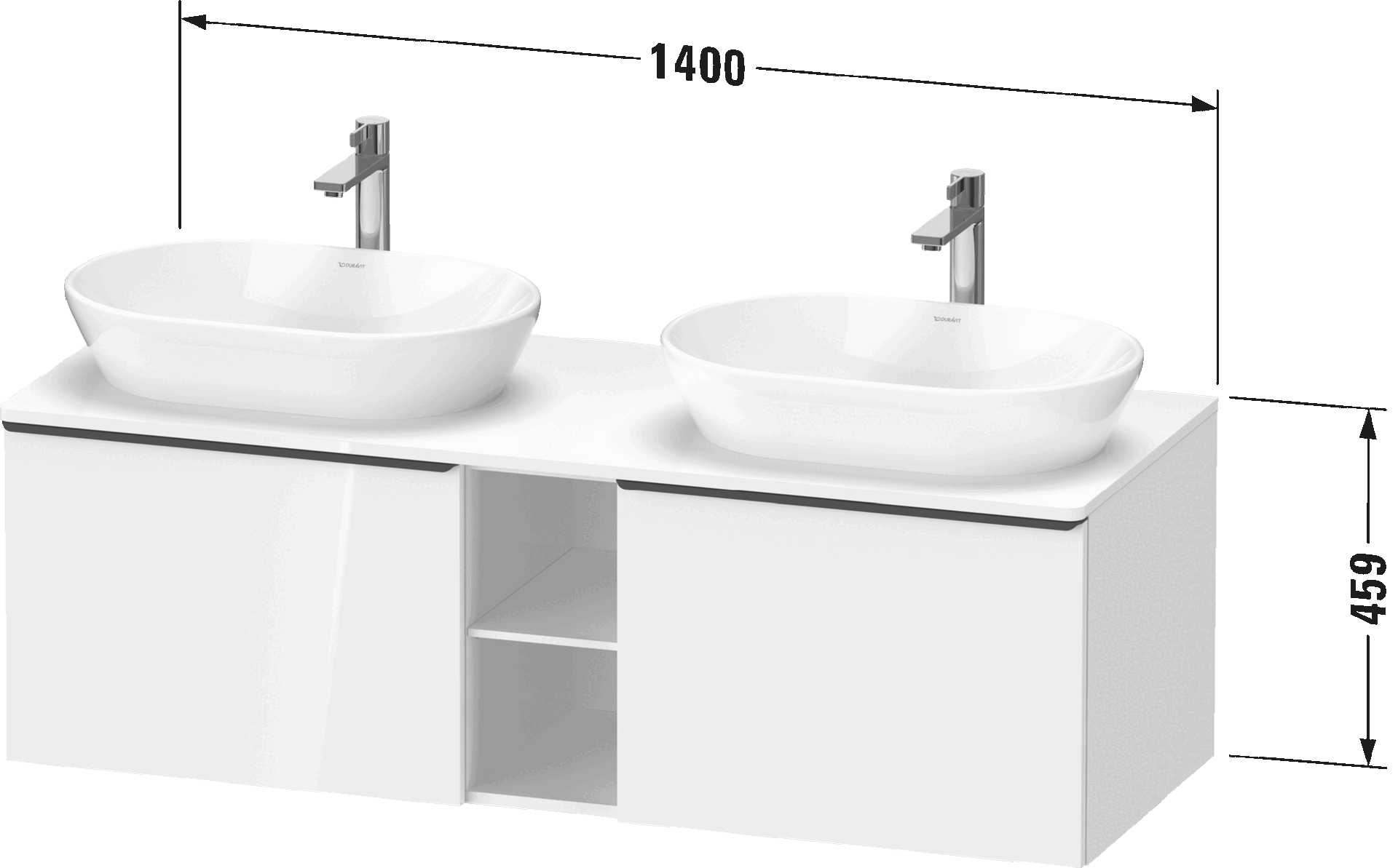 D-Neo Тумба под консольную раковину, подвесная B/ 181