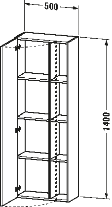 DuraStyle Высокий шкаф 71