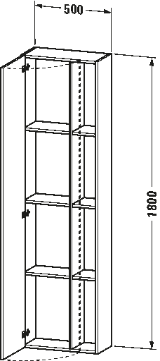 DuraStyle Высокий шкаф 73