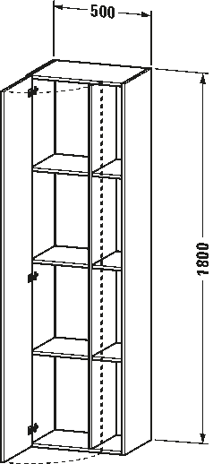 DuraStyle Высокий шкаф 71