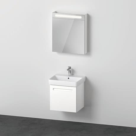 Duravit No.1 Мебельная раковина с тумбой под раковину и зеркальным шкафом