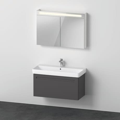Duravit No.1 Мебельная раковина с тумбой и зеркальным шкафом 3