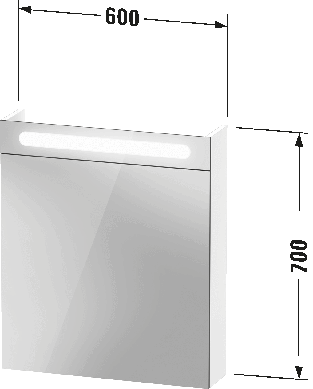 Duravit No.1 Зеркальный шкаф 4