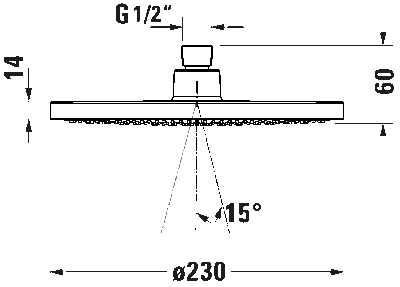 Верхний душ 22