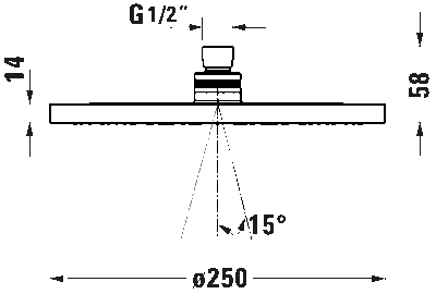 Верхний душ 20