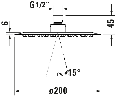 Верхний душ 13