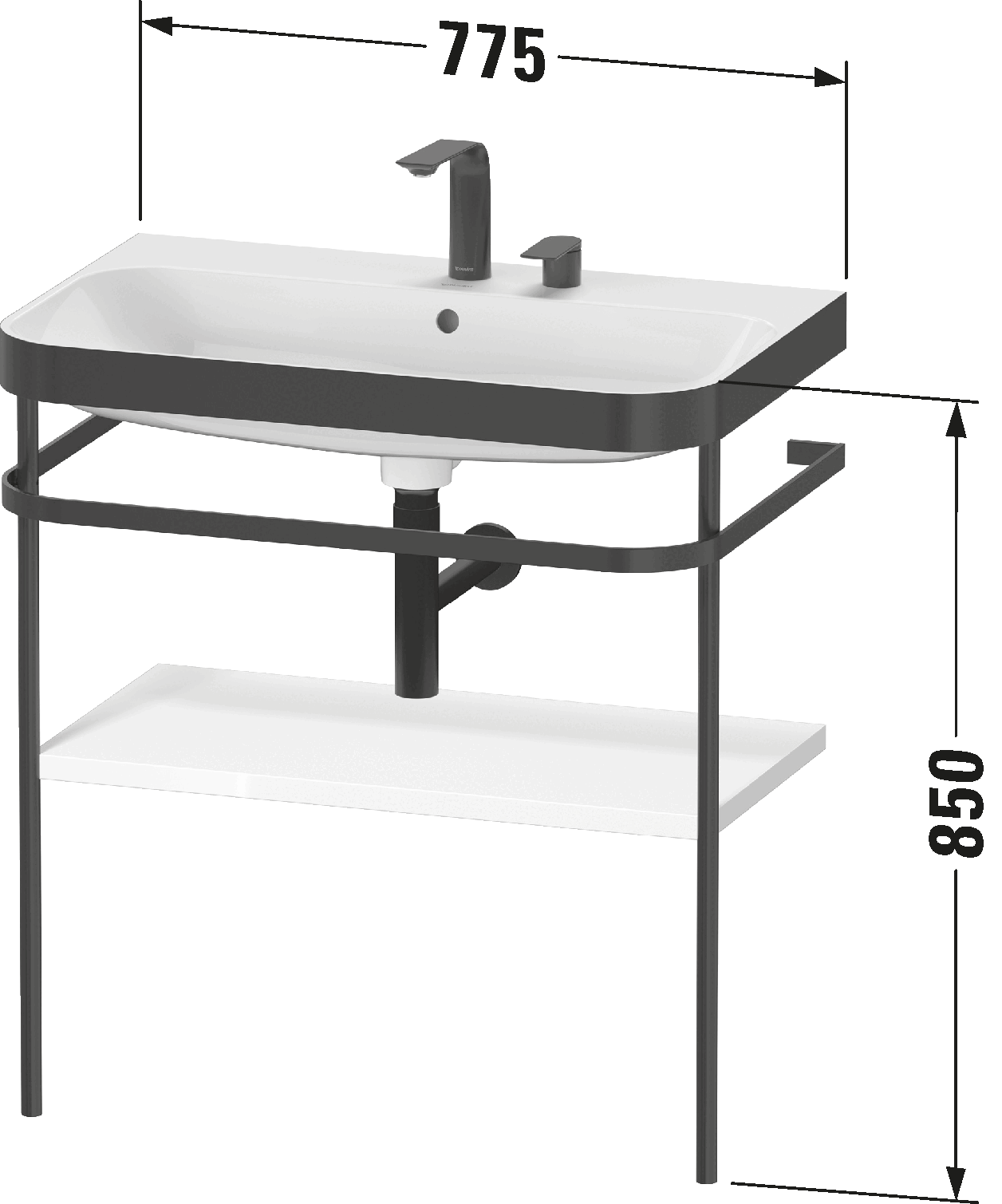Happy D.2 Комплект c-bonded с металлической консолью E/N/ 40
