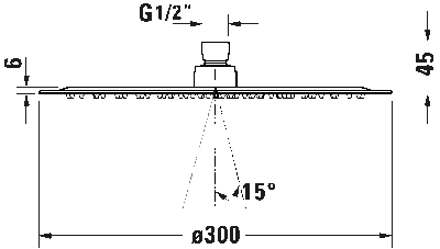 Верхний душ 12