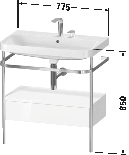 Happy D.2 C-образный комплект с металлической консолью и выдвижным ящиком E/N/ 41