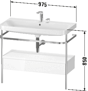 Happy D.2 C-образный комплект с металлической консолью и выдвижным ящиком E/N/ 39