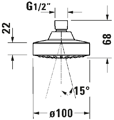 Верхний душ 13