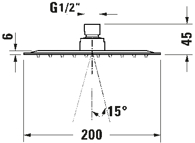 Верхний душ 12