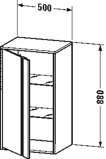 Ketho Полувысокий шкаф 45