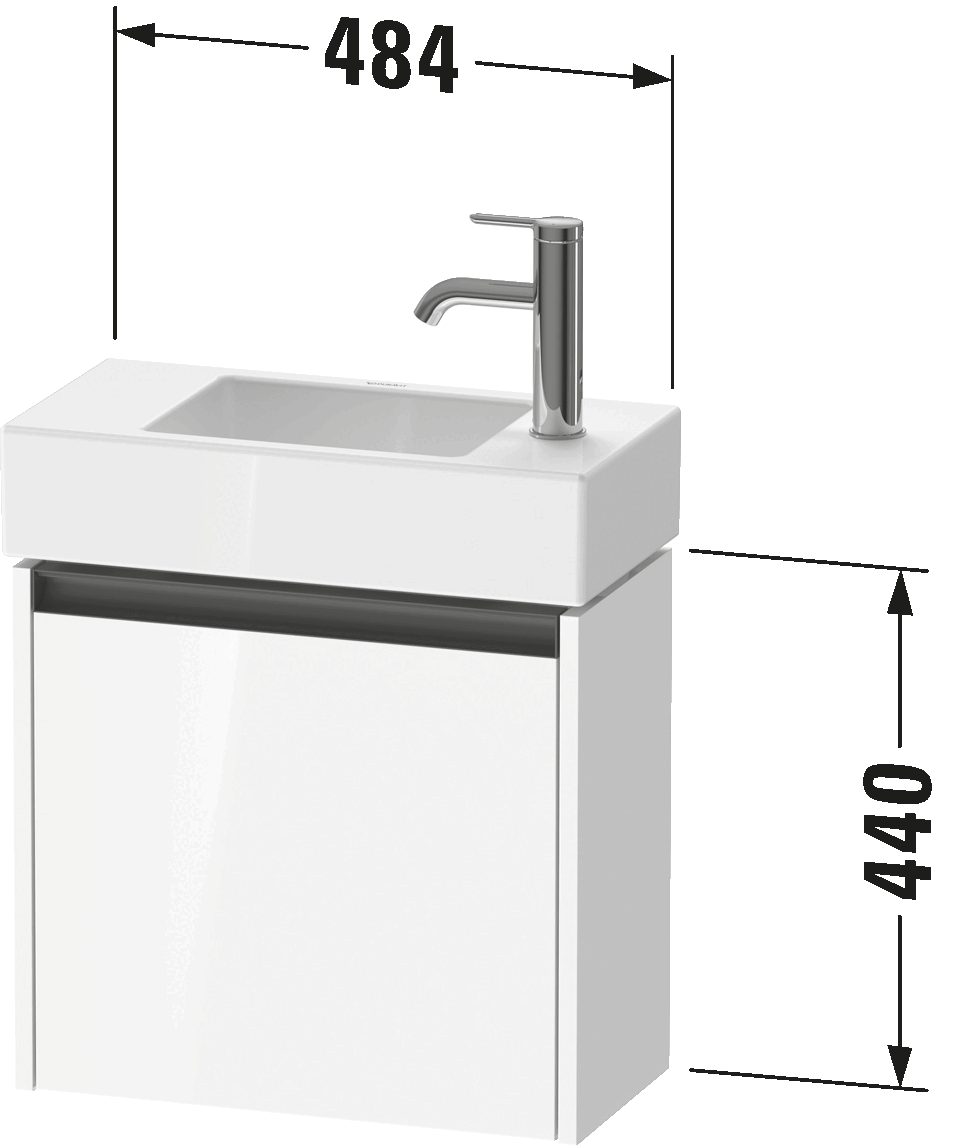 Ketho.2 Тумба под раковину подвесная 32