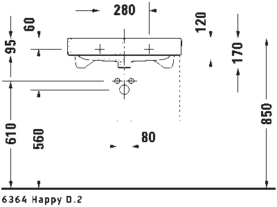 Happy D.2 Умывальник 11
