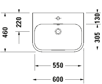 Happy D.2 Раковина шлифованный вариант 4