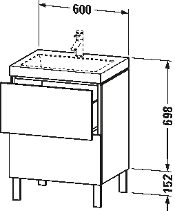 L-Cube Комплект c-bonded напольный N/ 63