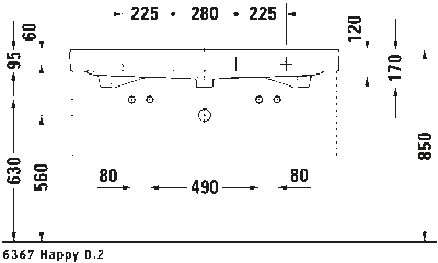 Happy D.2 Умывальник 10