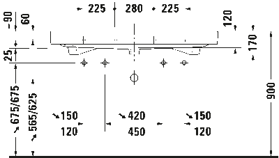 Happy D.2 Умывальник 14