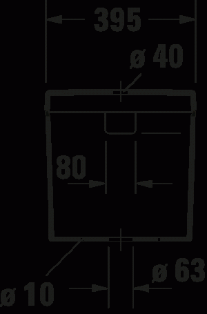 Happy D.2 Бачок с механизмом двойного смыва 6
