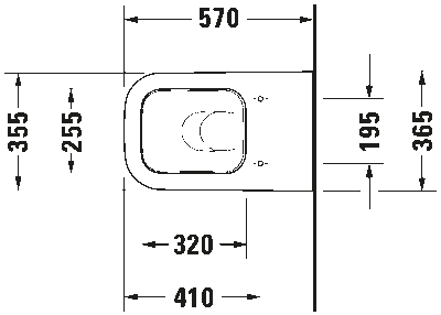 Happy D.2 Унитаз напольный пристенный вариант 9