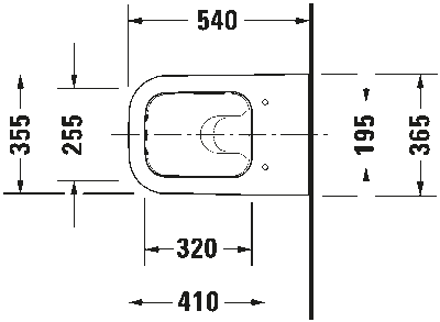 Happy D.2 Унитаз подвесной с вертикальным смывом 6