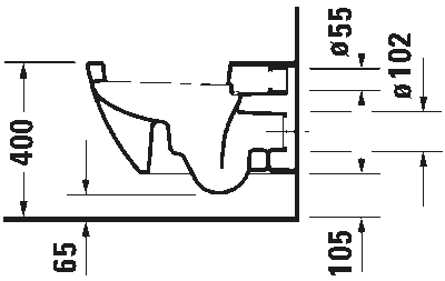 Happy D.2 Унитаз подвесной с вертикальным смывом 7