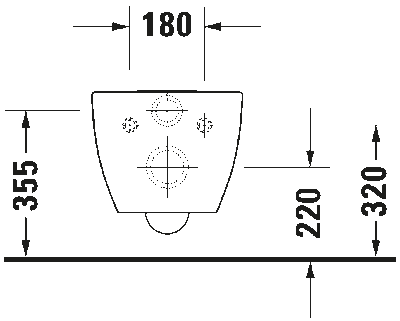 Happy D.2 Унитаз подвесной с вертикальным смывом 8