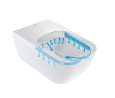 Happy D.2 Унитаз подвесной Duravit Rimless без смывного края с вертикальным смывом вкл. крепление Durafi © 4 4