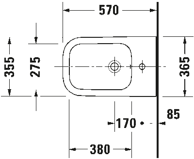 Happy D.2 Биде напольное с переливом 4