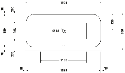 Happy D.2 Встроенная ванна 3
