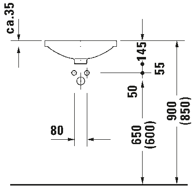 Architec Раковина встраиваемая 4