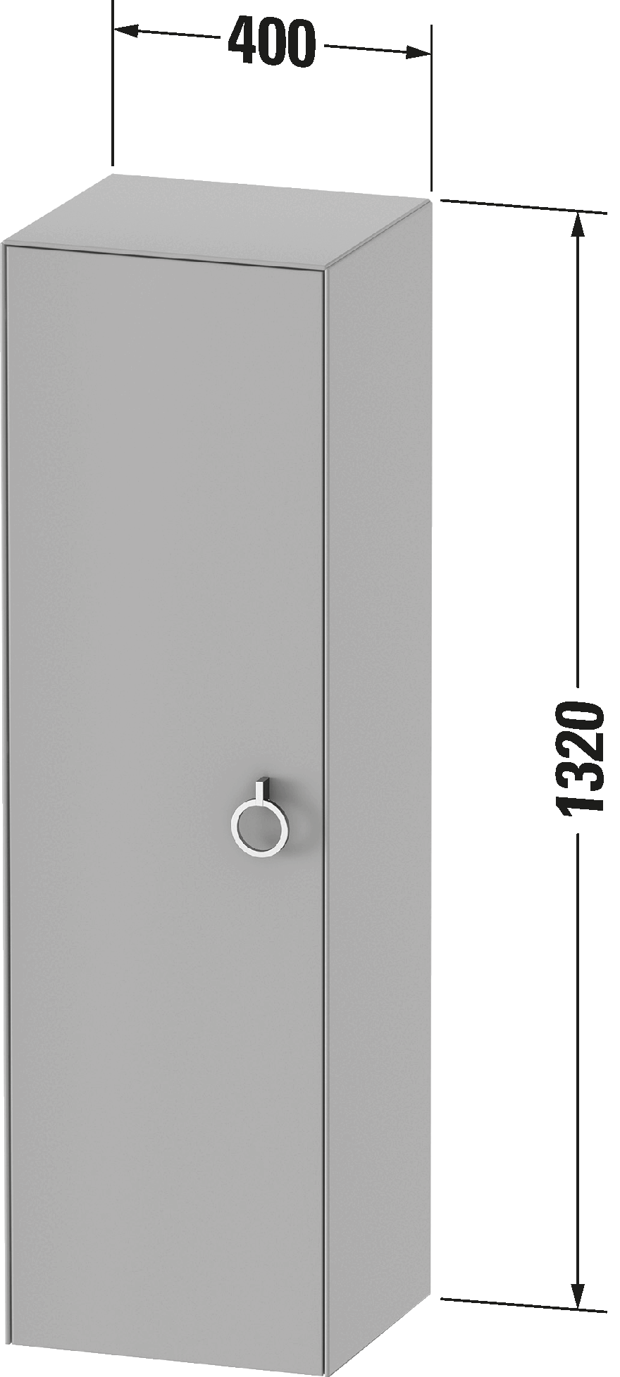 White Tulip Полувысокий шкаф 52