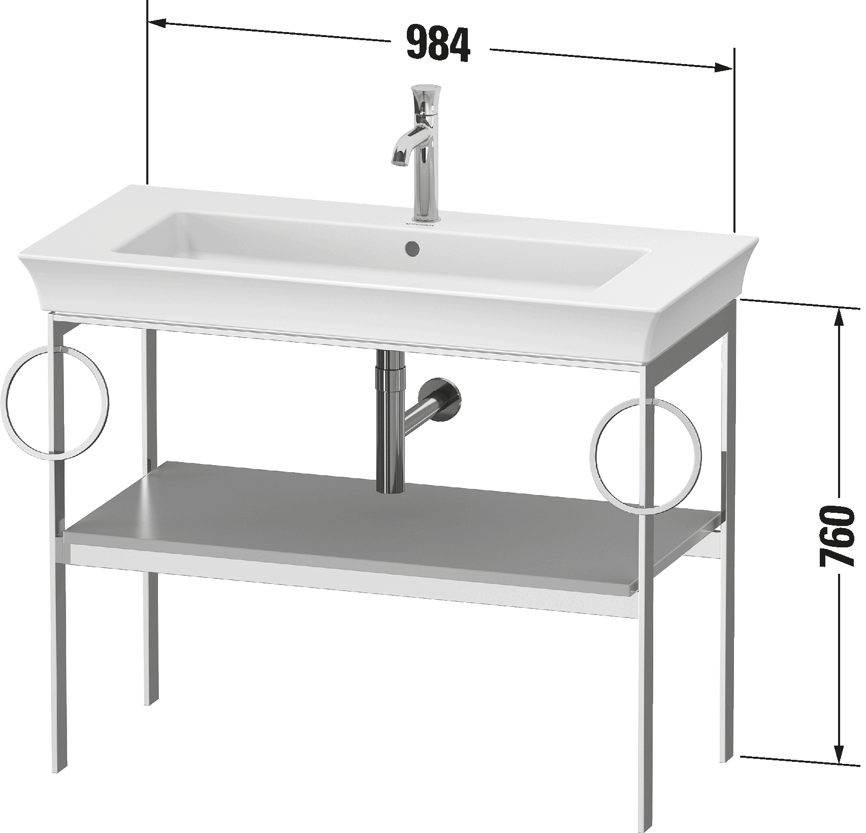 White Tulip Металлическая консоль B 23