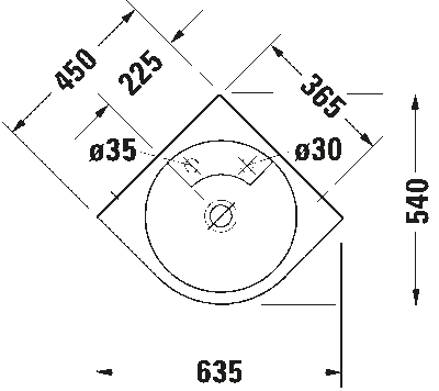 Architec Умывальник угловой 5