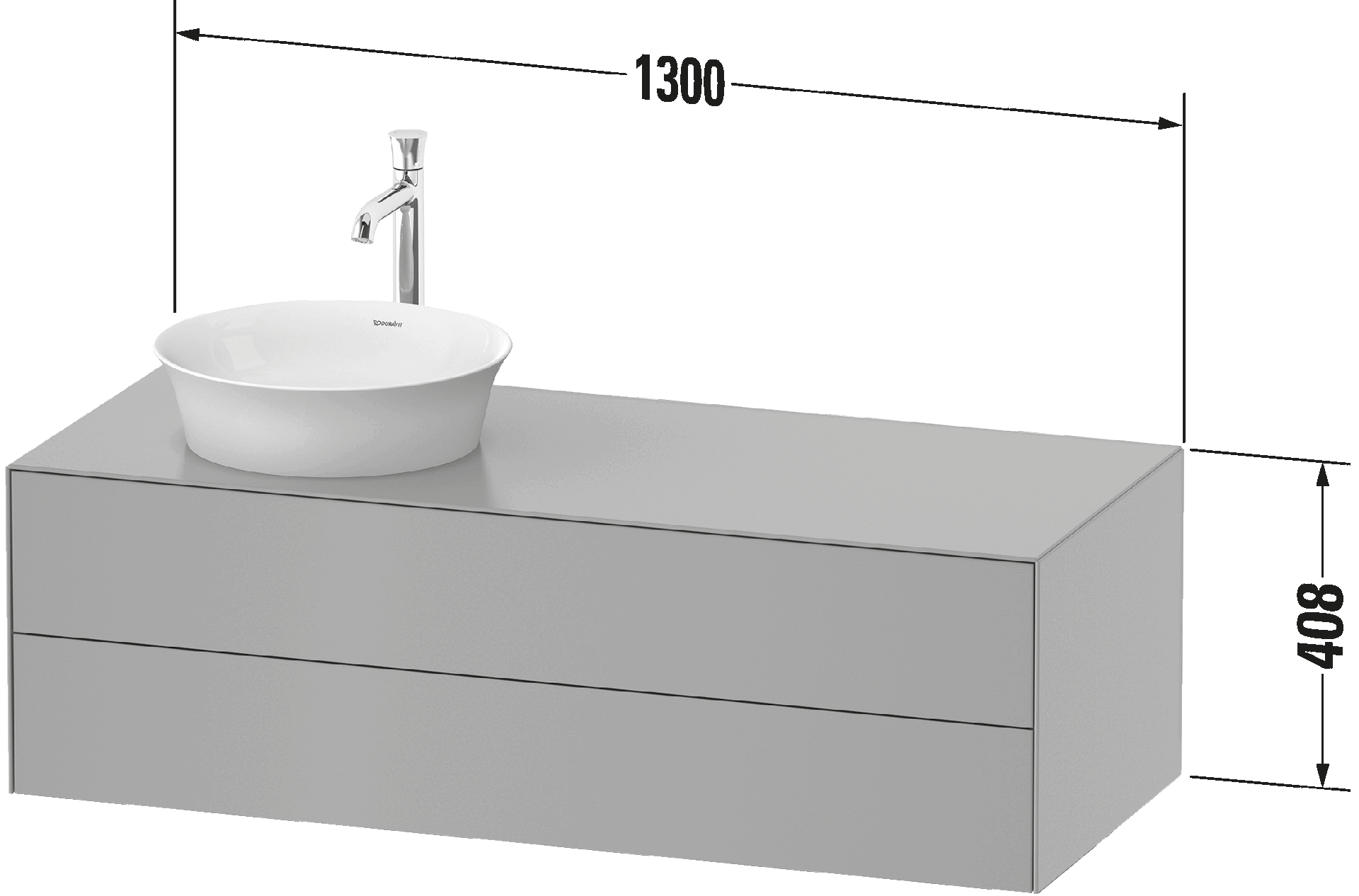 White Tulip Тумба под консольную раковину, подвесная L/M/ 142