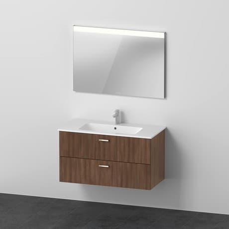 XBase Мебельная раковина с тумбой под раковину и зеркалом 3