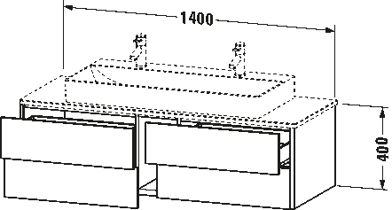 XSquare Тумба под консольную раковину, подвесная M 23