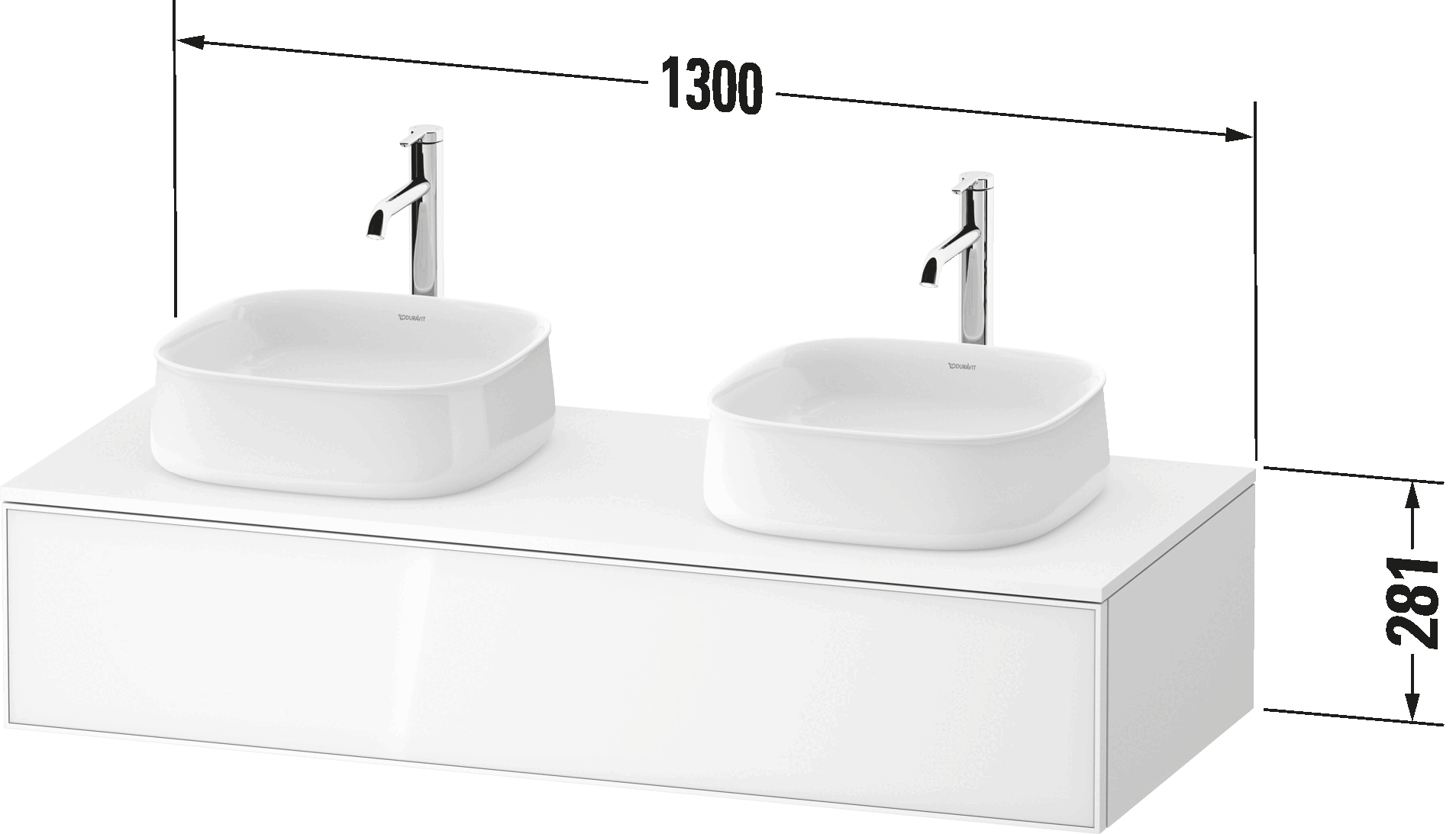 Zencha Тумба под консольную раковину, подвесная B 14