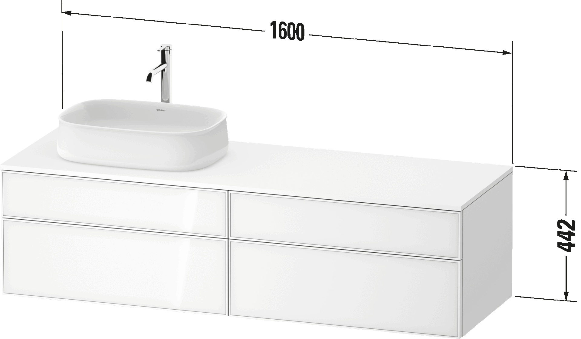 Zencha Подвесная тумба под консольную раковину 25