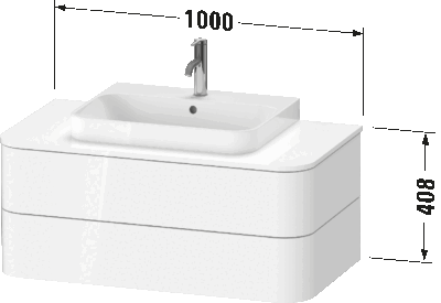 Happy D.2 Тумба под консольную раковину, подвесная 20