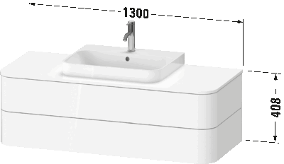 Happy D.2 Тумба под консольную раковину, подвесная 17